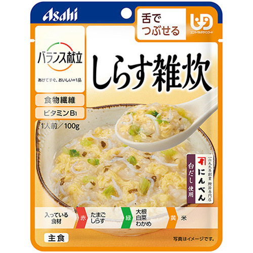 ﾊﾞﾗﾝｽ献立 しらす雑炊 100g 1ｾｯﾄ(24ﾊﾟｯｸ)画像