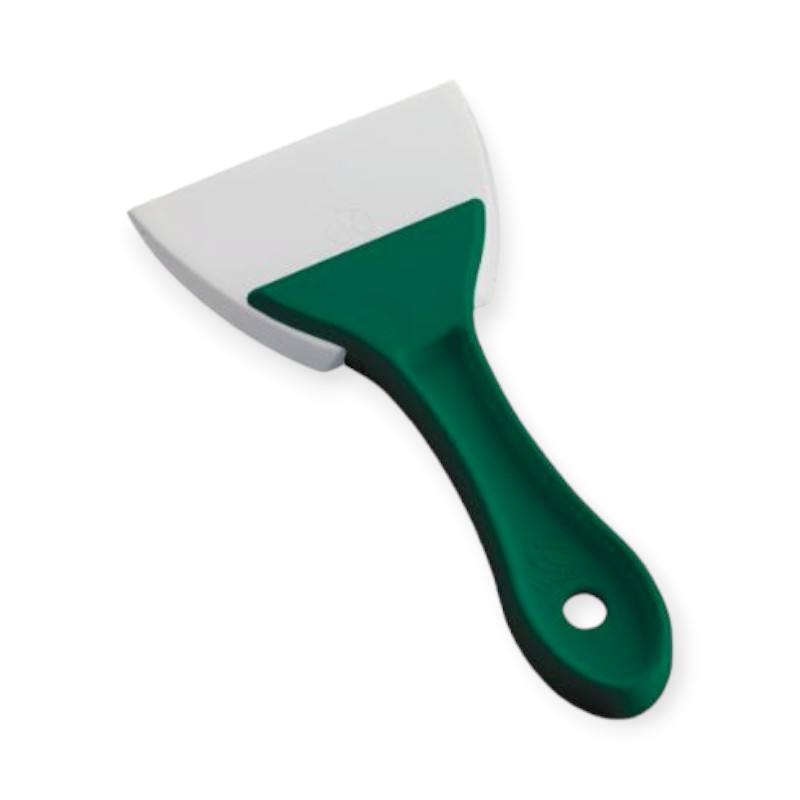 調理道具 PC柄三角シリコンゴムヘラ 緑 小画像