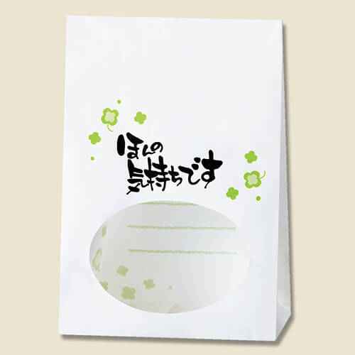角底袋（窓付き・ほんの気持ち・幅120×マチ65×高175mm)画像