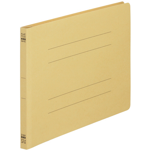 ﾌﾗｯﾄﾌｧｲﾙ(ﾉﾝｽﾃｰﾌﾟﾙ) A4ﾖｺ 150枚収容 背幅18mm 黄 1ﾊﾟｯｸ(10冊)画像