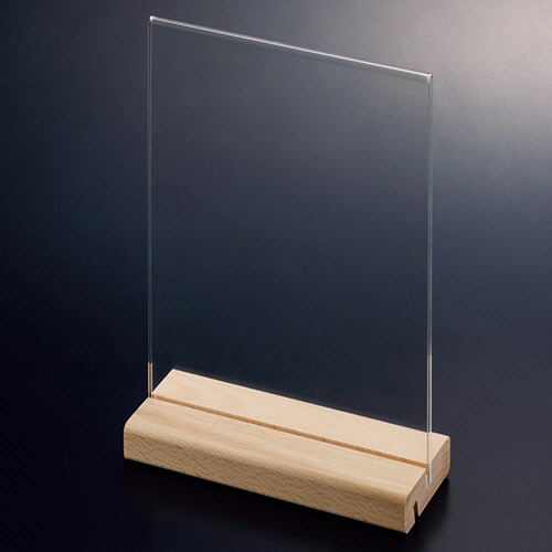 木製ｽﾀﾝﾄﾞ付 ｱｸﾘﾙｻｲﾝﾎﾙﾀﾞｰ A5 1個