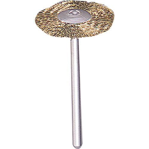 平型ﾌﾞﾗｼ(軸径3mm､外径φ23mm) 真鍮 1本画像