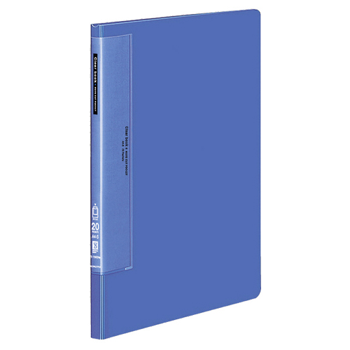 ｸﾘﾔｰﾌﾞｯｸ(ｳｪｰﾌﾞｶｯﾄﾎﾟｹｯﾄ･固定式) A4ﾀﾃ 20ﾎﾟｹｯﾄ 背幅17mm 青 1冊画像