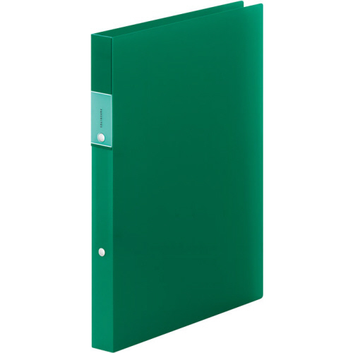 FAVORITES ﾘﾝｸﾞﾌｧｲﾙ(透明) A4ﾀﾃ 2穴 140枚収容 背幅29mm 緑 1冊画像