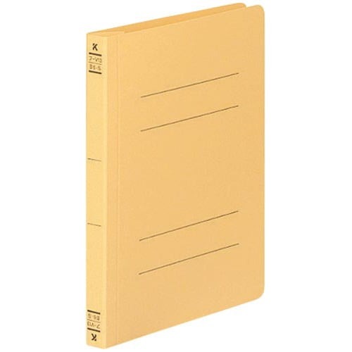 フラットファイルＶ樹脂とじ具　Ｂ６縦　黄　１０冊画像