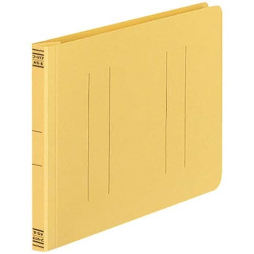 フラットファイルＶ樹脂とじ具　Ａ５横　黄　１０冊画像