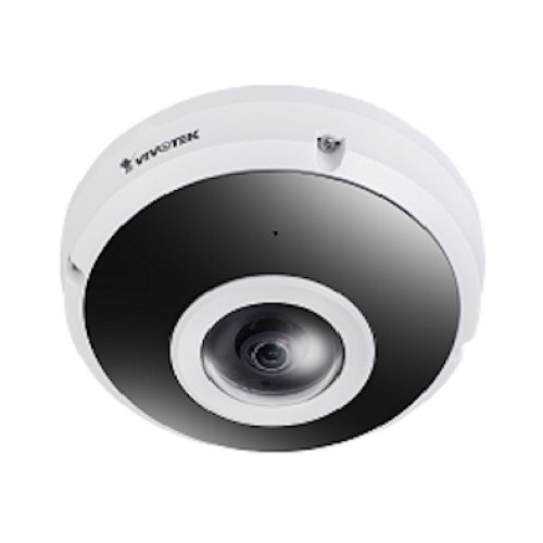 防犯カメラ　５００万画素　３６０°　魚眼　ホワイト画像