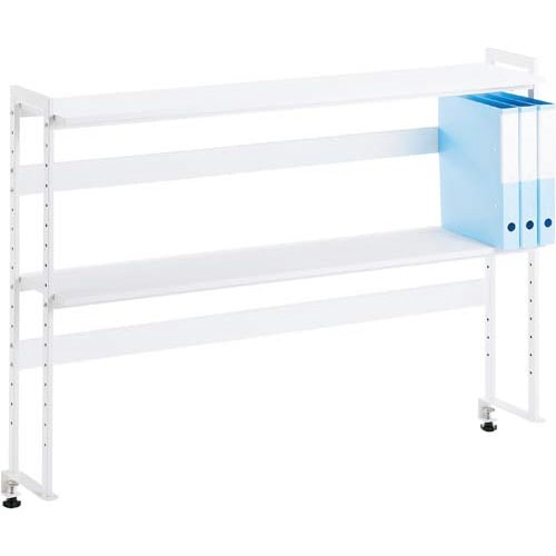 デスク周りデスクラック２段Ｗ１２００スノーホワイト画像