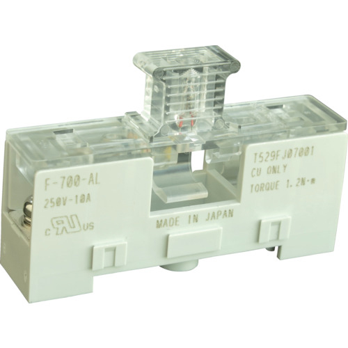 ﾋｭｰｽﾞﾎﾙﾀﾞｰ F-700 ﾈｼﾞ締付端子溶断表示付φ6.4X30 1個画像