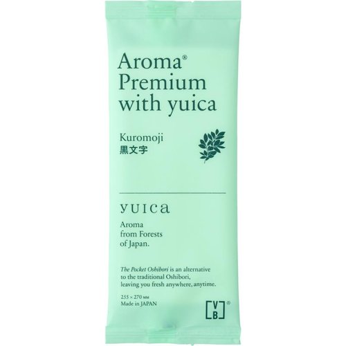 おしぼり PocketOshibori AROMA Premium with yuica 黒文字 FSX [ケース販売]画像