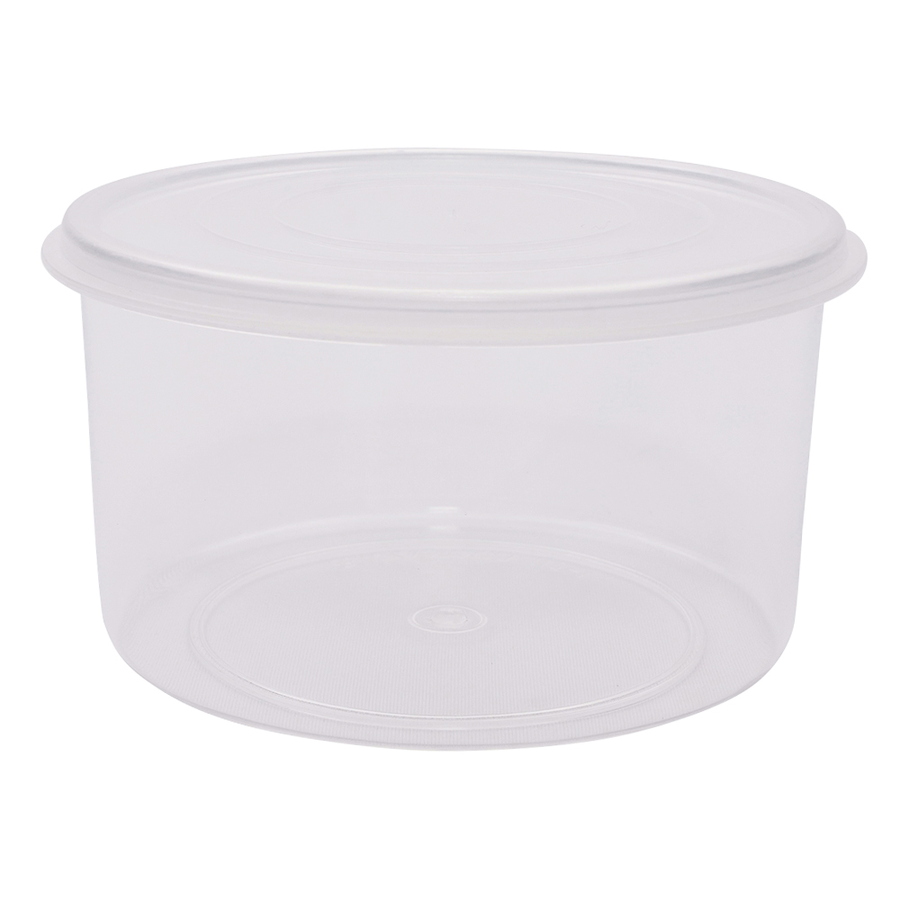 丸型V式容器（スチロール製）　6個入　φ113×φ108×66.6mm画像