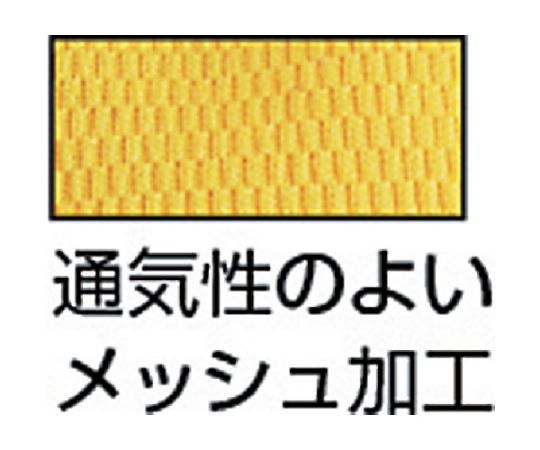 PU厚手手袋　Mサイズ　イエロー 手のひら部分が黒色で、指先が黄色の手袋が束ねられた様子