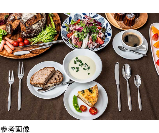 ブランチ ソーダスプーン 1本 ステンレスカトラリー 日本製 光沢のあるスプーンの持ち手部分が正面を向いている状態