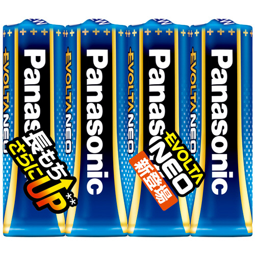 ｱﾙｶﾘ乾電池 ｴﾎﾞﾙﾀNEO 単3形 1ﾊﾟｯｸ(4本)画像