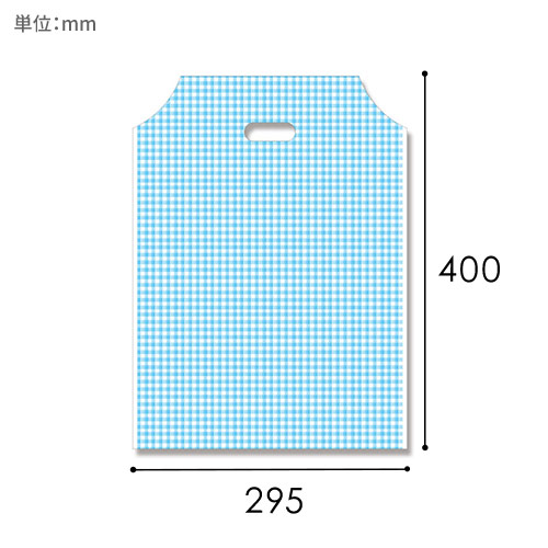 HEIKO 手抜き (小判抜き)ポリ袋 バイオハンディバッグ S ギンガム2 B 100枚画像