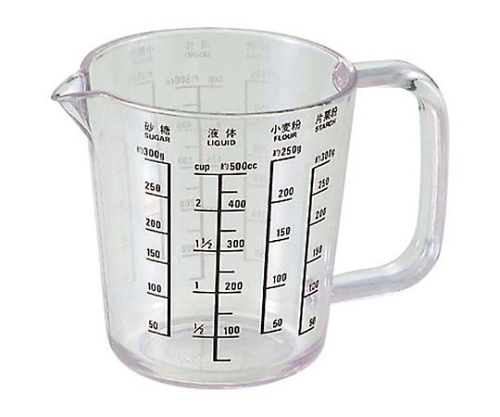 パティシエール　計量カップ　PP-515　500mL　メタクリル画像