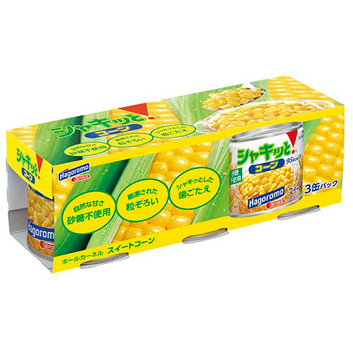 ｼｬｷｯと!ｺｰﾝ 190g 1ﾊﾟｯｸ(3缶)画像