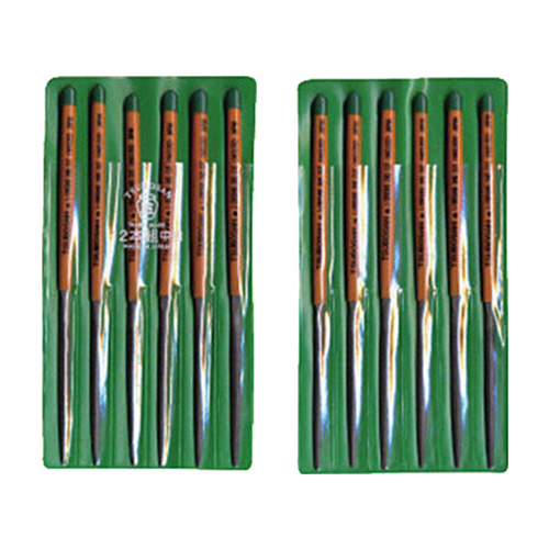 組ﾔｽﾘ 12本組(170mm) 半丸 中目 1ﾊﾟｯｸ(12本)画像