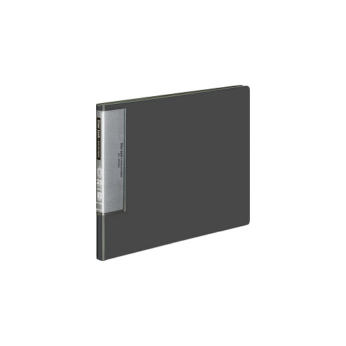 クリヤーブックウェーブカットＡ４横２０Ｐ濃灰画像