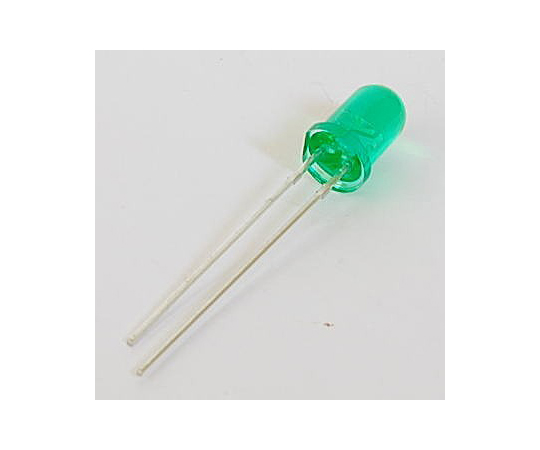 高輝度LED（5mm・緑色　カラーレンズ・3V・20mA・9000mcd）画像