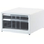 ナカバヤシ　書類ケース　アバンテＶ２レターケース　Ａ４タテ型　浅１段Ｘ深１段　白画像