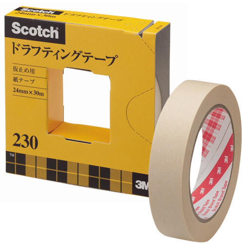 ｽｺｯﾁ ﾄﾞﾗﾌﾃｨﾝｸﾞﾃｰﾌﾟ 230 大巻 24mm×30m 1ｾｯﾄ(5巻)画像