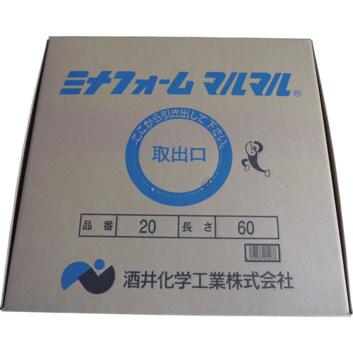 ﾐﾅ 弾性ｼｰﾗﾝﾄﾊﾞｯｸｱｯﾌﾟ材 ﾐﾅﾌｫｰﾑﾏﾙﾏﾙ #20 20mmφ×60m 1箱画像