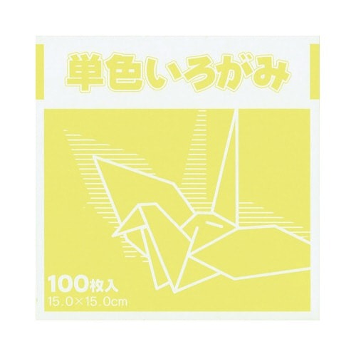 単色おりがみ１５ｃｍ１００枚クリーム画像