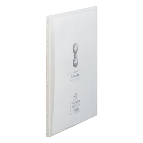 ｸﾘｱｰﾌｧｲﾙ ｻｲﾄﾞｲﾝ ﾋｸﾀｽ(透明) A4ﾀﾃ 20ﾎﾟｹｯﾄ 背幅9mm 透明 1ｾｯﾄ(10冊)画像