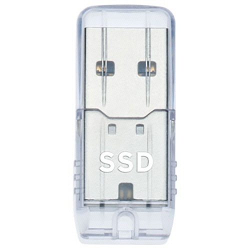 USB 10Gbps(USB3.2)対応ポータブルSSD 1TB クリア 1個