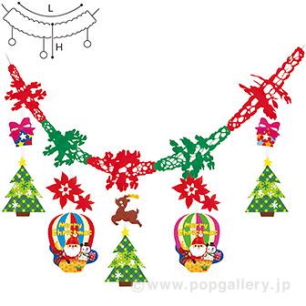 バルーンサンタガーランド画像