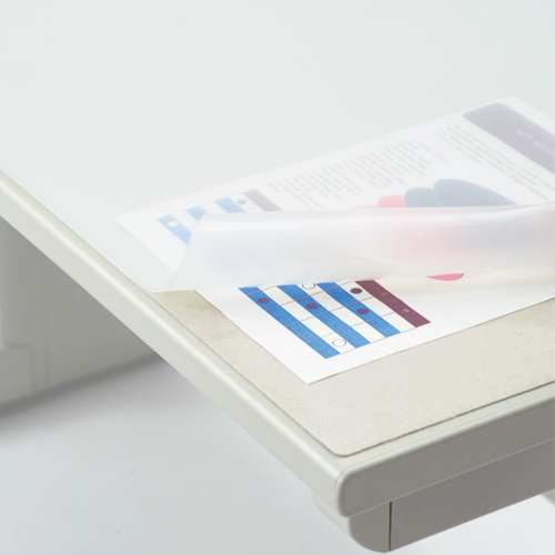 ﾃﾞｽｸﾏｯﾄ 再生ｵﾚﾌｨﾝ製 ﾉﾝｸﾞﾚｱ仕上 ﾀﾞﾌﾞﾙ(ｸﾞﾚｰﾏｯﾄ付) 900×620×1.5mm 1枚画像