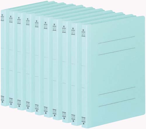 フラットファイルＶ樹脂とじ具　Ｂ５縦　青　１０冊画像