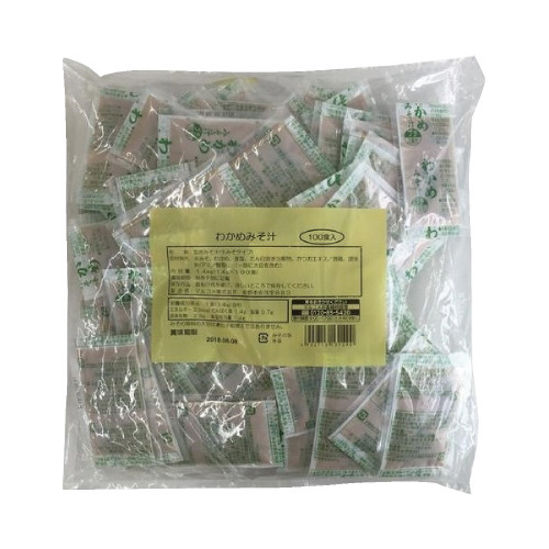 業務用生みそ汁わかめ１００食画像