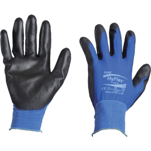 ｳﾚﾀﾝ背抜手袋 ﾊｲﾌﾚｯｸｽ 11-618 Lｻｲｽﾞ 1双画像