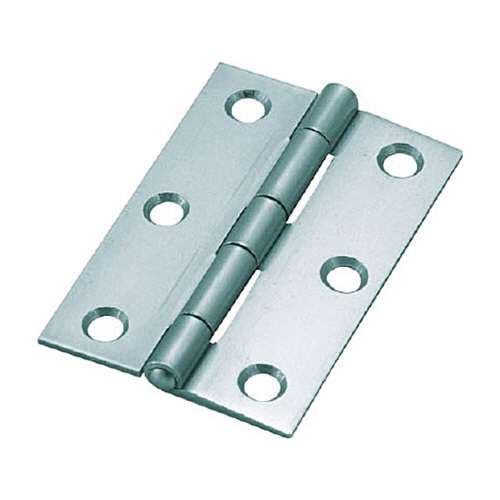 鉄製厚口蝶番ｼﾙﾊﾞｰ 長さ76mm 1袋(10個)