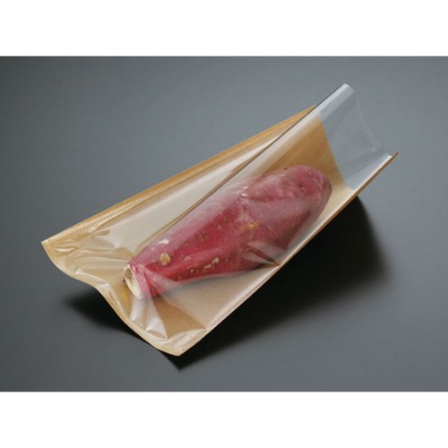 惣菜袋 パックスタイル 焼き芋平袋 片面クリア画像