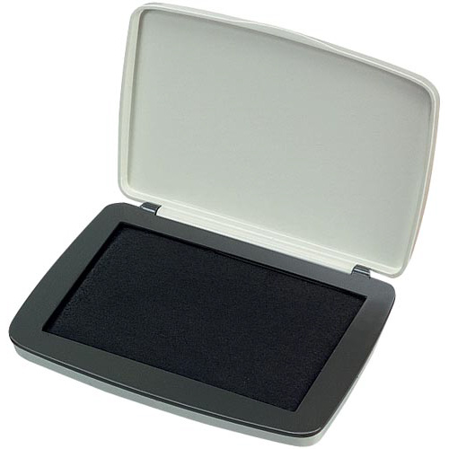 スタンプ台　顔料タイプ　中形　盤面９０×５５ｍｍ黒画像