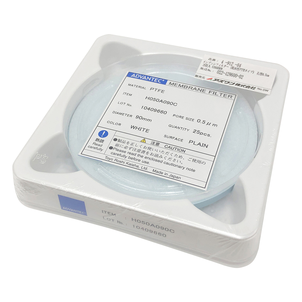 メンブレンフィルター（親水性PTFEタイプ）　孔径0.5μm　25枚入画像