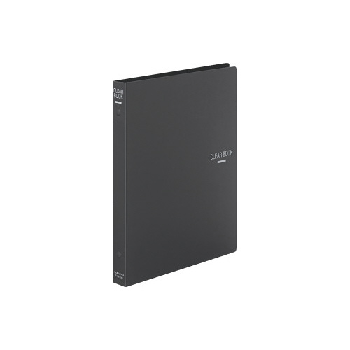 クリヤーブック替紙式Ｂ５縦２６穴１８ポケット濃灰画像