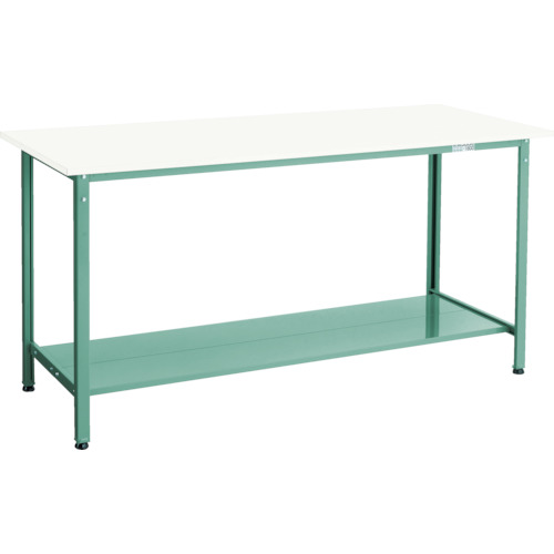 HSAE型立作業台 1800×900×H900 下棚2枚付 ﾎﾜｲﾄ 1台画像