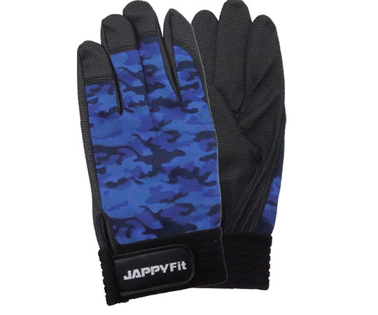 作業用手袋　青迷彩　L