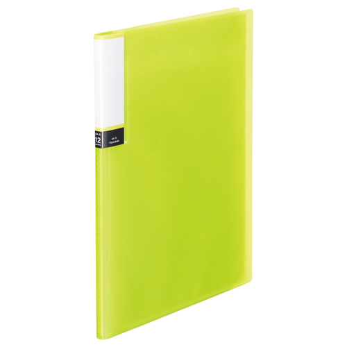 ｸﾘｱﾌﾞｯｸ(透明表紙) A4ﾀﾃ 12ﾎﾟｹｯﾄ 背幅8mm ｸﾞﾘｰﾝ 1ｾｯﾄ(60冊)画像