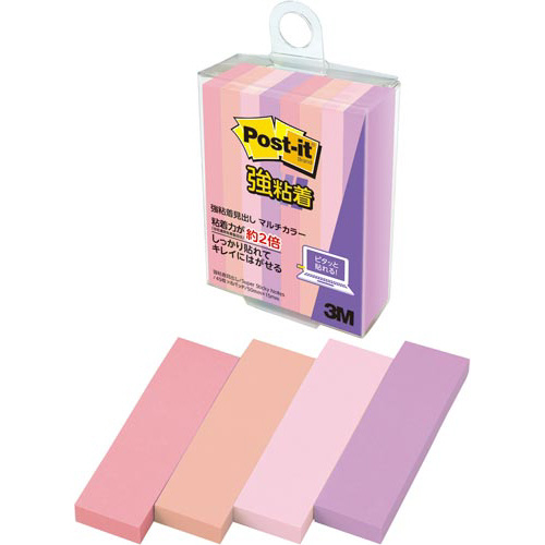 ポストイット強粘着マルチカラー７　５０×１５　８冊画像