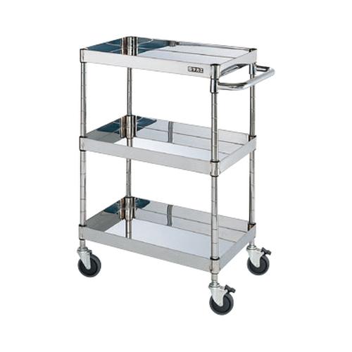 ステンレスＣＳパールワゴン（ダブルストッパーキャスター仕様）　ＣＳＰ４－６０８３ＤＳＥ