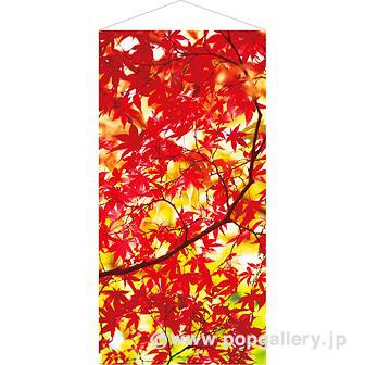 彩りもみじタペストリー（防炎加工）画像