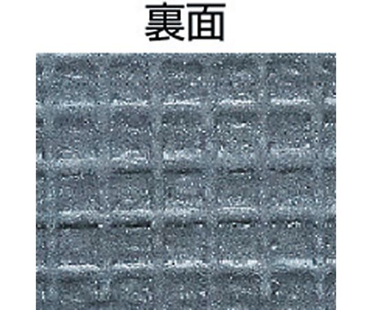 人工芝　6mmパイル　ラバー付　91cm×25m 中央に広がった緑色の人工芝、パイルが立ち上がり、周囲にラバーが施された状態。