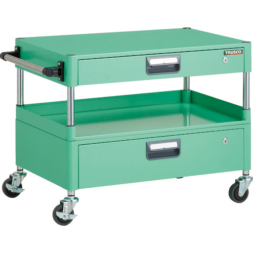 ﾌｪﾆｯｸｽﾜｺﾞﾝ 幅750×奥行500×高さ600mm 引出付 3方棚板付 ﾔﾝｸﾞｸﾞﾘｰﾝ 1台