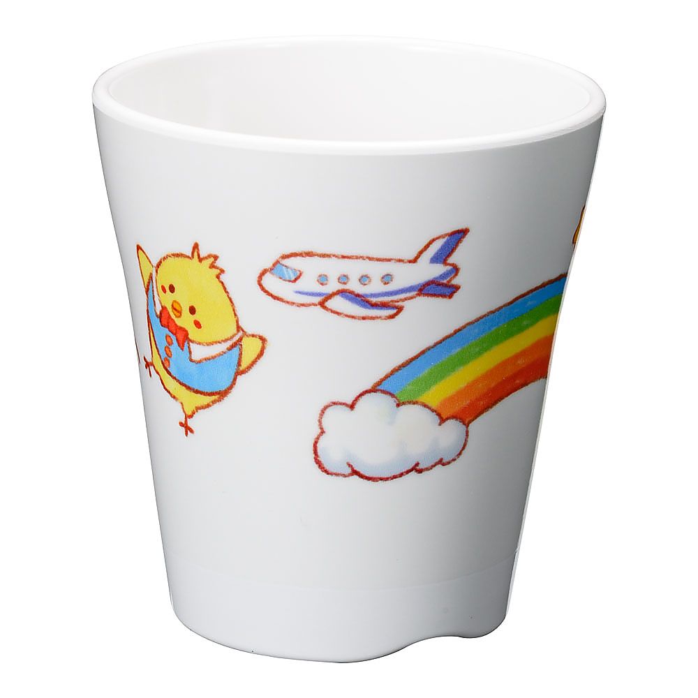 メラミンお子様食器　「みんなともだち。」　カップ