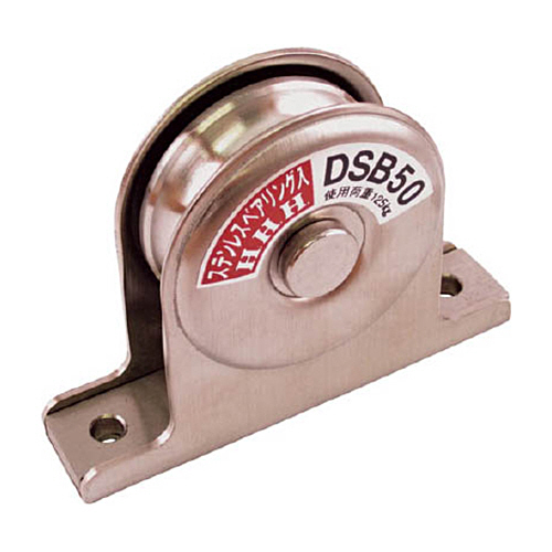 HHH ｽﾃﾝﾚｽ固定滑車戸車型一車ﾍﾞｱﾘﾝｸﾞ入り 1個画像